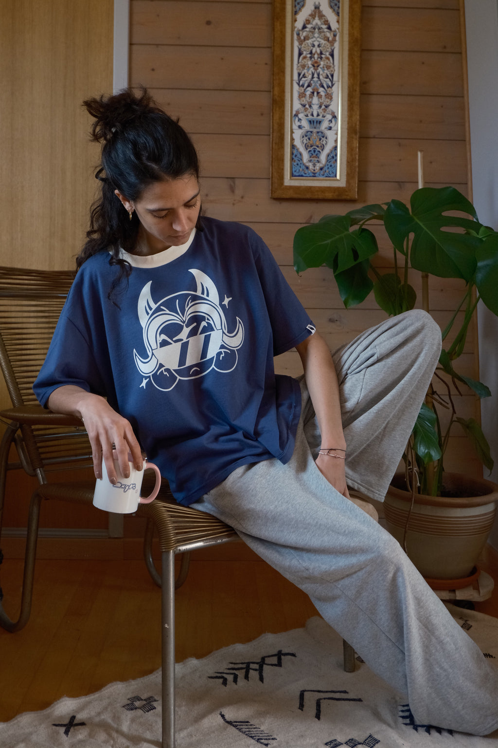T shirt [Rave 1.29] (Bleu délavé)